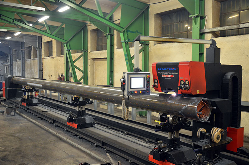 برش و پخ زنی پنج محور هواگاز و پلاسما جهت لوله مدل PPCM ساخت پروموتک لهستان